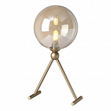 Настольная лампа декоративная Crystal Lux Francisca LG1 Gold/Cognac