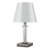 Настольная лампа декоративная Crystal Lux Nicolas LG1 Nickel/White