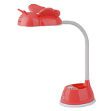 Настольная лампа детская ЭРА NLED-434-6W-R