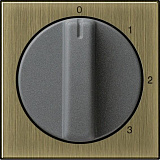 Лицевая панель Gira System 55 переключателя трехступенчатого бронза 0669603