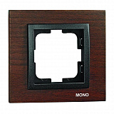 Рамка 1-постовая Mono Electric Style орех 107-510000-160