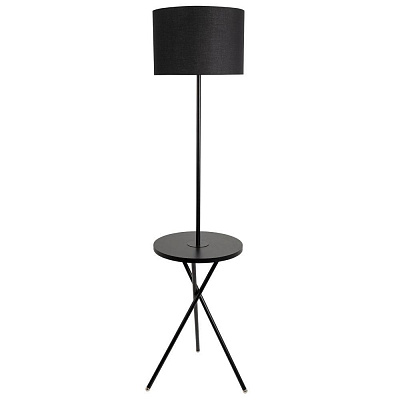 Торшер на треноге Arte Lamp A2070PN-1BK